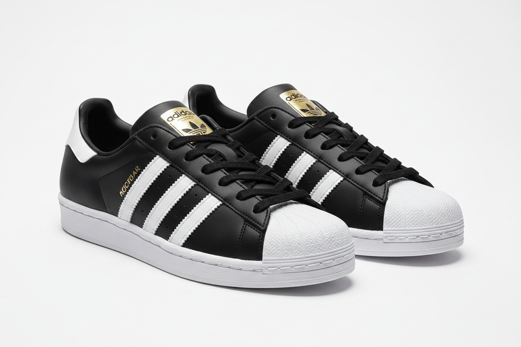 Adidas Superstar Siyah | Beyaz Şeritli Shell Toe Sneaker