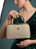 Altın Parıltı Clutch Çanta – Gecenin Yıldızı Ol