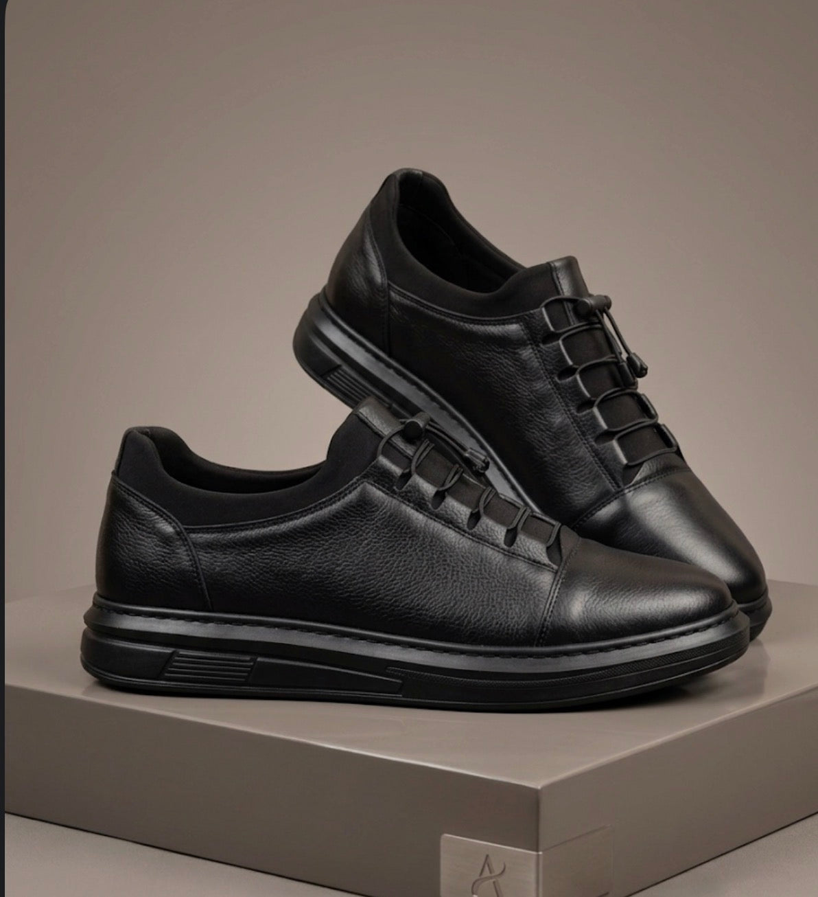 Büyük Numara Erkek Hakiki Deri Sneaker