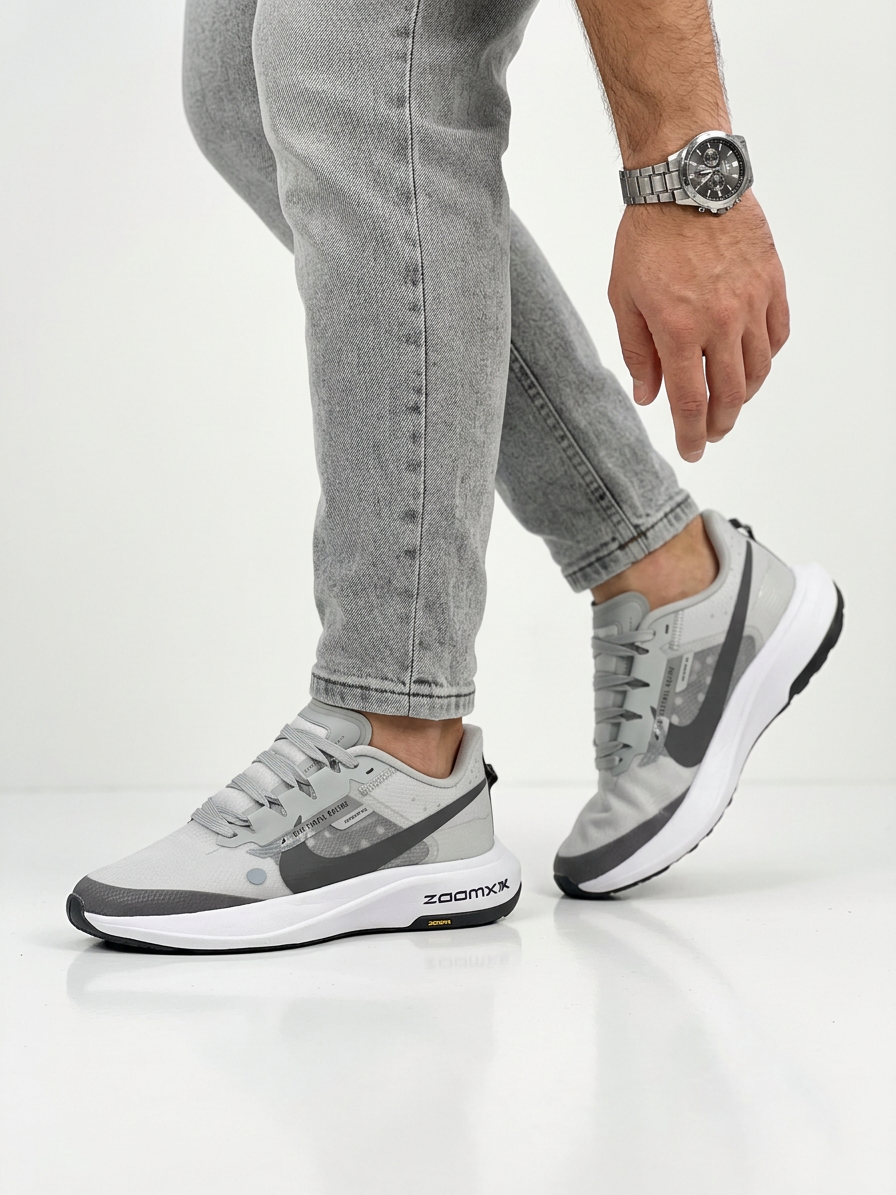 Nike ZoomX Trail Racing Erkek Spor Ayakkabı – Gri