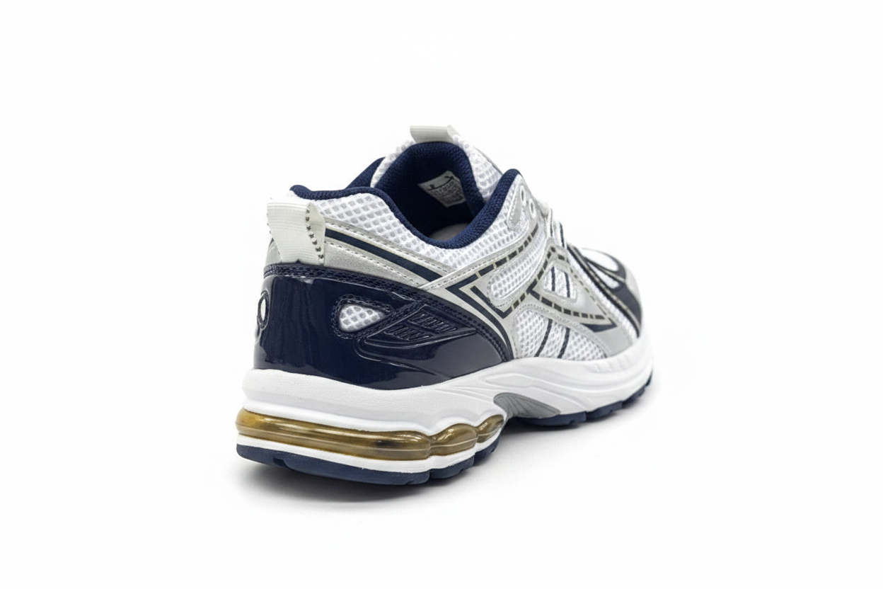 Wickford Fashion Beyaz Lacivert Gümüş Altın Retro Runner Sneaker