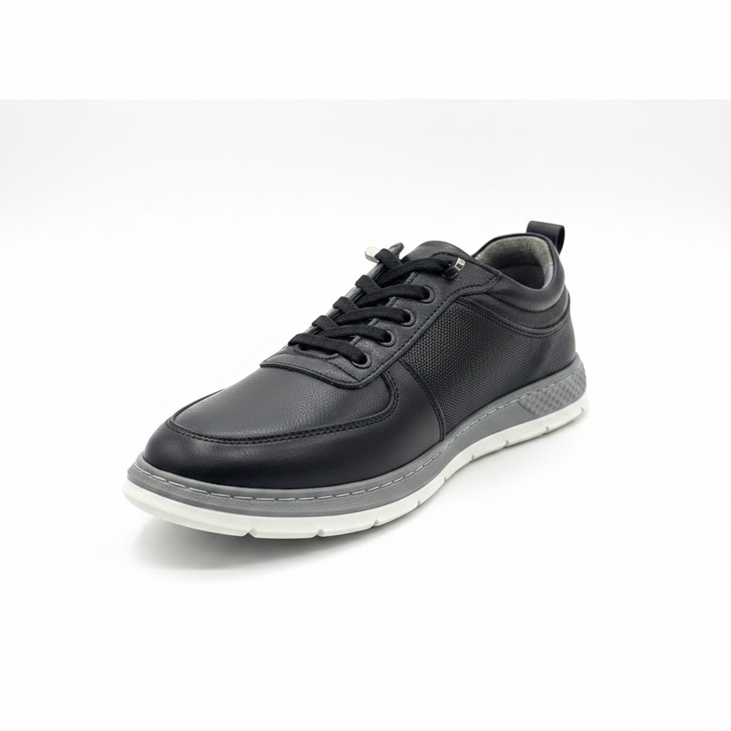Dericibey Hakiki Deri Erkek Sneaker – Siyah