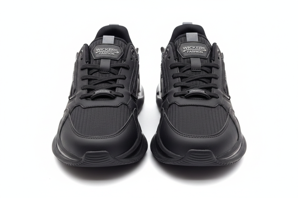 Wickers Fashion Tam Siyah Spor Ayakkabı