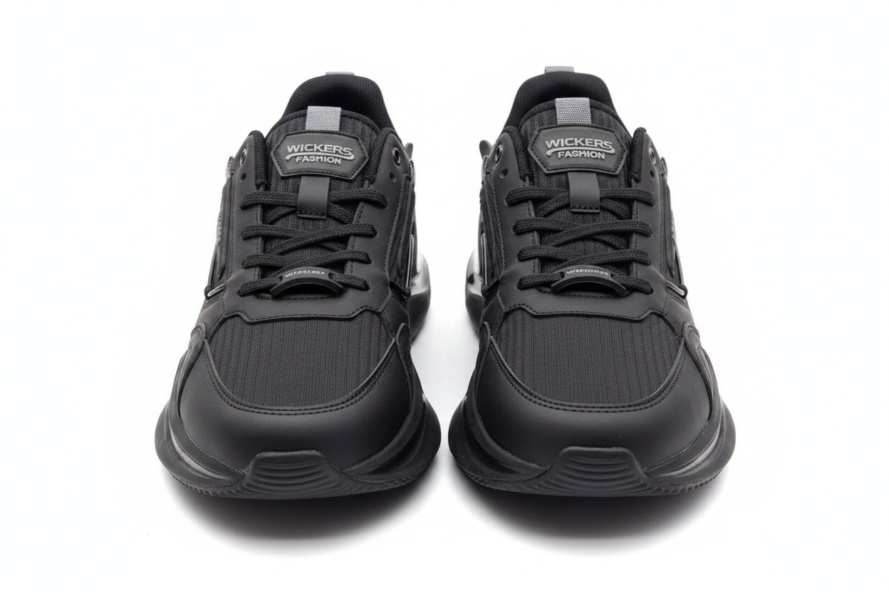 Wickers Fashion Tam Siyah Spor Ayakkabı