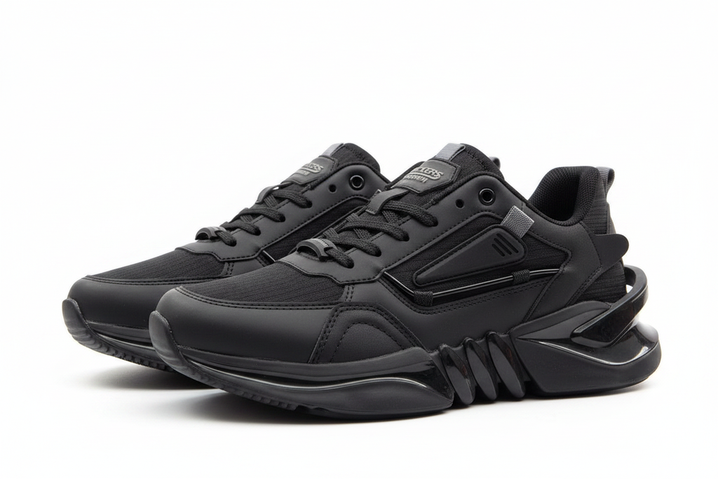 Wickers Fashion Tam Siyah Spor Ayakkabı