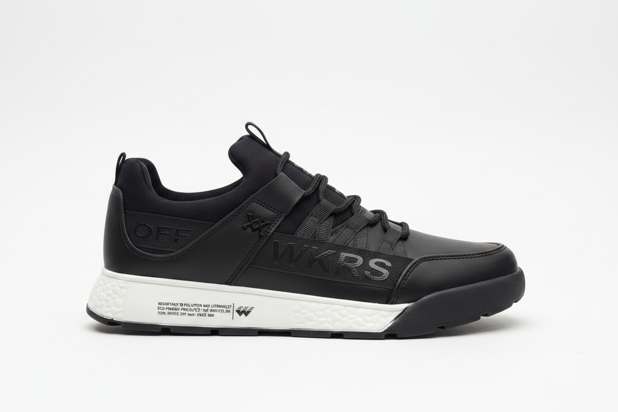 Wickers WKRS Siyah Beyaz Taban Premium Sneaker