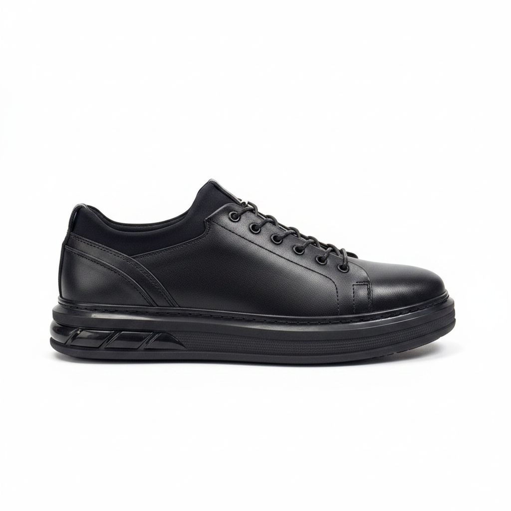 Dericibey Hakiki Deri Sneaker – Siyah