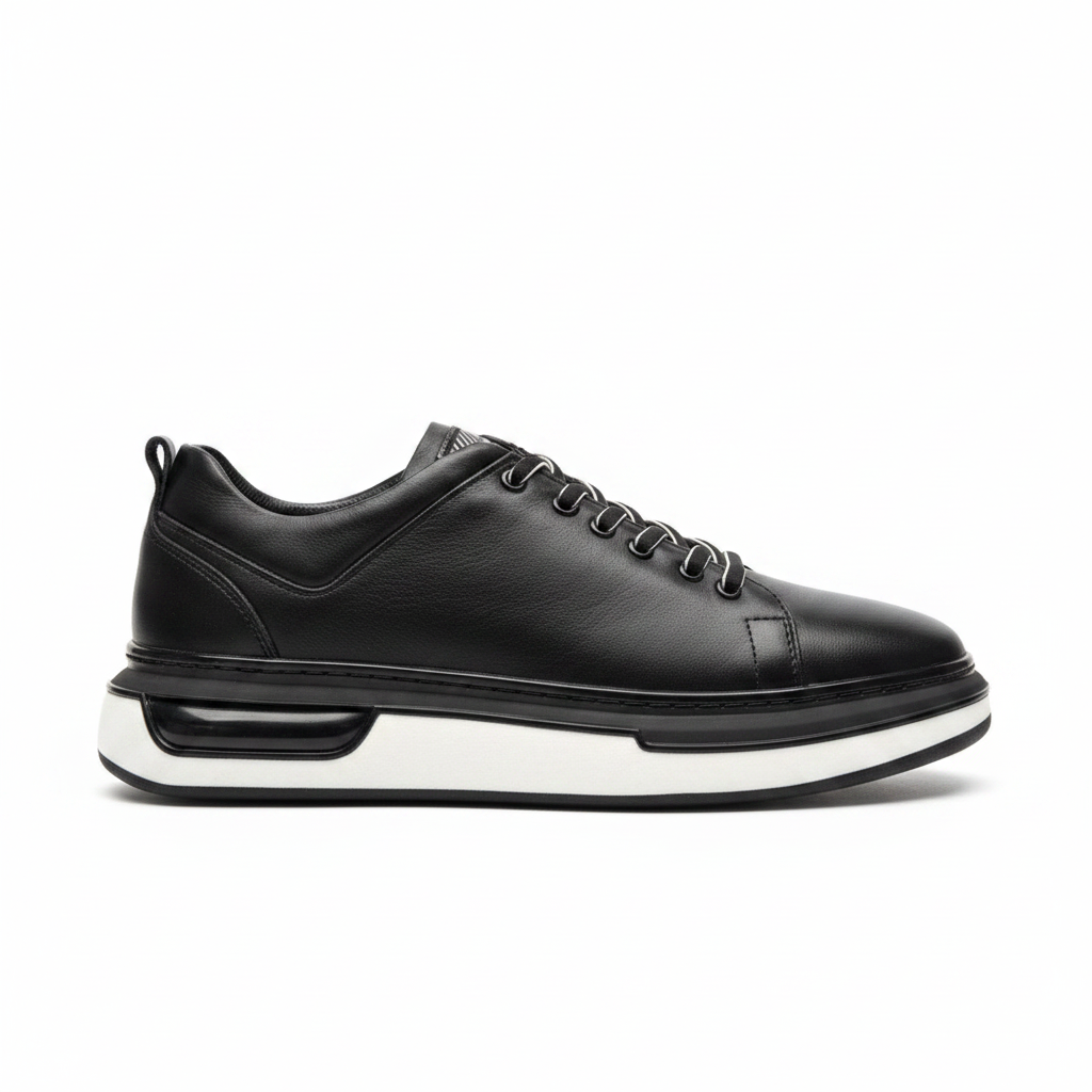 Dericibey Hakiki Deri Air-Sole Sneaker – Siyah